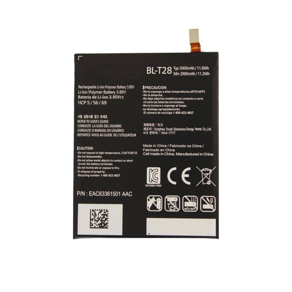 Replacement Battery BL-T28 3000 mAh 3.85V Compatible With LG Q8 (2017)