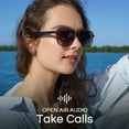 thumbnail image 4 of Nautica Corsair Bluetooth Smart Glasses for Men & Women - Wireless Eyewear with Open Ear Speakers, Microphone & Polarized UV400 Lenses - Black Gradient (Wide), 4 of 5