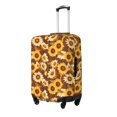 thumbnail image 2 of Bingfone Vintage Wood Grain Sunflower B Luggage Cover Washable Suitcase Cover Protector Anti-scratch Suitcase cover Fits 18-32 Inch Luggage (No luggage included), 2 of 8