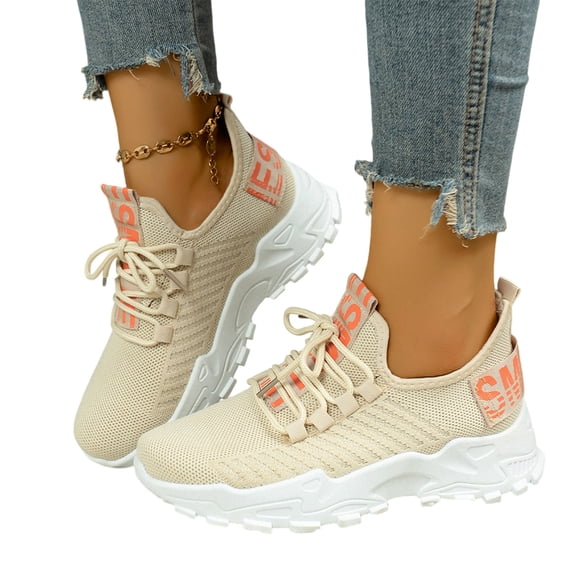 Willtoo Women's Breathable Walking Running Shoes Casual Lace Up Tennis Sneakers Non Slip Work Sport Athletic Orthopedic Shoes