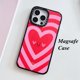 thumbnail image 1 of Carcasa Para iPhone 14 Pro Max 11 13 12Pro Magnético Seguro Carga Inalámbrica Moda Amor Corazón Flores Patrón Suave TPU Protector De Teléfono Móvil Antiarañazos Shell Cubierta, 1 of 4