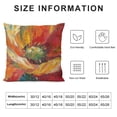 thumbnail image 5 of Wuche  Throw Pillow Covers Oil Painting Pretty Poppy Flower Cushion Pillow Case Home Decor Pillowcase, 5 of 5