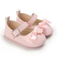 thumbnail image 2 of Yoyauz Baby Girl Mary Jane Shoes Anti Slip Rubber Sole Ballet Slippers Princess Dress Wedding Shoes Newborn Kids Shoes Toddler Shoes（0-12 Month）, 2 of 7