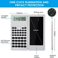 thumbnail image 3 of DEBGFS Scientific Calculators for Students  10-Digit Large Screen，Math Calculator with Notepad for Middle High School& College（White）,white, 3 of 7