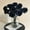 Black, variant on Nrmvnmi Artificial Roses Bouquet Faux Silk Fake Flower Halloween Decoration Arrangement Home Wedding Black Red Black and White Mixed Color