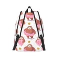 thumbnail image 2 of Naloa Sloth with Donuts1 Canvas Backpack for Men Women Rucksack Casual Travel Daypack College Tote Satchel Bookbag for Teens-Medium, 2 of 7