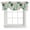Green Beige, variant on Tie Up Valances for Windows, Boho Purple Flowers Adjustable Valance Curtains Window Treatment for Living Room, Spring Floral Botanical Patchwork Vintage Rod Pocket Kitchen Curtains 60x18 Inch