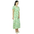 thumbnail image 3 of Bimba Women Long Cotton Kaftan Bohemian Nightgown Floral Maxi Caftan, 3 of 5