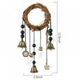 thumbnail image 2 of 2 Pieces Wiccan Bell Wind Chimes Witch Wind Chimes Door Hanger Hanging Witch Bells Protection Witchcraft Home Decor for Patio Garden Boho Home Decor, 2 of 8