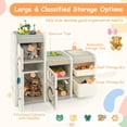 thumbnail image 7 of Amijoy Children's Toy Storage Cabinet, Multifunctional Toy Box And Bookshelf With Magnetic Whiteboard, Enclosed Storage Box, 7 of 7