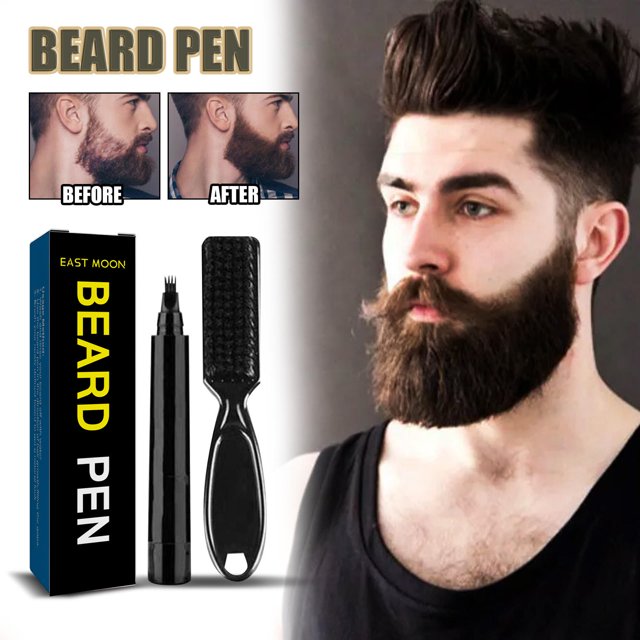 Nuevas ideas de productos 2022, kit de cuidado de la barba para peluquería, cepillo para barba, lápiz de relleno, bolígrafo para barba a prueba de sudor y agua para hombres Sincero Hogar