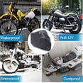thumbnail image 4 of Funda para motocicleta Funda impermeable para motocicleta al aire libre Funda protectora contra el agua, el polvo y los rayos UV para almacenamiento en el exterior con orificios para cerradu, 4 of 5