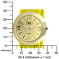 thumbnail image 4 of TKO ORLOGI Women Fashion Gold Metal Slap Watch with Silicone Slip-On Bracelet, 4 of 4