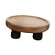 thumbnail image 4 of Soporte de pedestal de madera para velas, bandeja decorativa robusta y elegante para encimera del hogar. M, 4 of 9