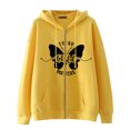 thumbnail image 4 of Sudadera con capucha oscura hip-hop gótica Harajuku Y2k con cremallera para hombres y mujeres, chaqueta deportiva informal Harajuku, 4 of 4