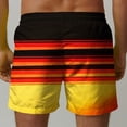 thumbnail image 5 of Ceisia Men's Printed Basic Drawstring Beach Shorts 4-Way Stretch Elastic Waist Casual Summer Pants Multicolor Gifts for Father 3X, 5 of 7