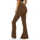 thumbnail image 3 of Puntoco - Pantalones acampanados para mujer, mallas de entrenamiento de cintura alta, elásticos, no transparentes, con control de barriga, pantalones de yoga con corte de bota Puntoco Puntoco-6062, 3 of 5