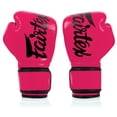 thumbnail image 4 of Guantes de boxeo Fairtex BGV14 Muay Thai de microfibra rosa/negro, 14 oz, 4 of 5