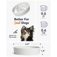 thumbnail image 3 of Cuenco para perros Slow Feeder LE TAUCI, de cerámica, raza pequeña, blanco, 3 of 4