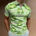 thumbnail image 2 of Frog Seamless Pattern Men Zipper T-shirt Summer Casual Short Sleeve T-shirt Top, 2 of 7