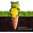 thumbnail image 4 of Dispensador de agua de terracota de 4 piezas, cono de riego con forma de animal, sistemas de riego automático para macetas, bola de arcilla para plantas de interior, riego de vacaciones, 4 of 5