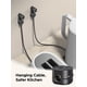 thumbnail image 4 of Soporte organizador de cables magnético UGREEN, paquete de 6, negro, 4 of 8