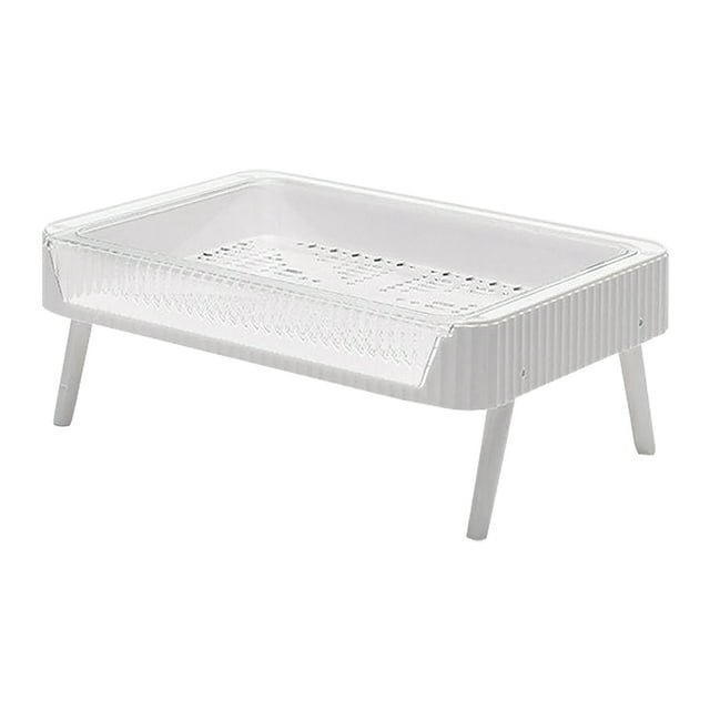 Estante para platos, soporte para platos, bandeja multifuncional plegable, olla caliente para verduras, vasos para comida, platos, estante de Almacenamiento y organización del hogar 1 pieza grande Inteprter HA063699-02B