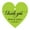 Chartreuse, variant on 100 PCS Personalized Wedding Favor Gift Tags Thank You Custom Made Heart Shape Hang Tags