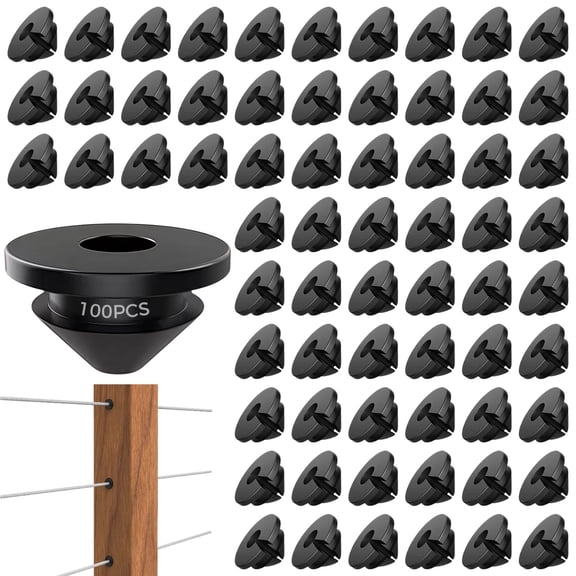 100 Pcs Rubber Grommets for Wiring, Cable Railing Hardware, Corrosion Resistant, Fits 5mm/3/16 inch or less Cable Sizes, Ideal for Coastal Installations