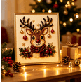 thumbnail image 4 of Christmas Pearl Art Kit with Frame, DIY Bead Painting Craft for Adults and Beginners, Holiday Home Wall Decor Set, Christmas Crafts for Indoor Holiday Decorating, 4 of 4