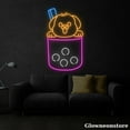 thumbnail image 3 of Glowneon Dog Bubble Tea Neon Sign, Bubble Tea Led Sign, Boba Tea Light, Coffee Milk Tea Decor, 3 of 5