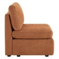 thumbnail image 6 of CHITA Modern Fabric Armless chair with Reversible Chaise for Living Room Bedroom, Terracotta, 6 of 6