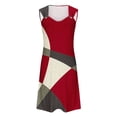 thumbnail image 5 of sovlvnd Womens Summer Dresses Geometric Printed Elegant Camisole Round Neck Dress Womens Tank Dresses Casual Summer Plus Size Summer Dresses, 5 of 5