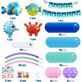 thumbnail image 2 of Decoraciones Para Fiestas Bajo El Mar Peces, Azul, 2 of 5