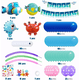 thumbnail image 2 of Decoraciones Para Fiestas Bajo El Mar Peces, Azul, 2 of 5