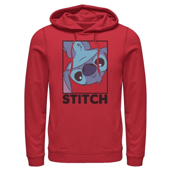 Mens Lilo & Stitch Peekaboo Stitch Portrait Lightweight Hoodie