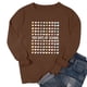 thumbnail image 4 of Uootdi 100 Days of School Long Sleeve Shirts for Women Womens Teacher Graphic Tops Happy 100 Days of School Sweatshirt Gift, 4 of 6