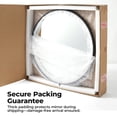 thumbnail image 7 of Alvantor Round Wall Mirror,Bathroom Mirror Shatterproof with Hook,HD Anti-Fog for Over Sink,Entryway,Bedroom,Vanity,Gold/Black,20/24/30 Inch, 7 of 7