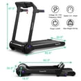 thumbnail image 2 of Gymax Folding Electric Treadmill 3.0HP Exercise Running Machine w/ App Control Purple, 2 of 10