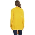 thumbnail image 3 of Women's Lightweight Casual Open Front Long Sleeve Solid Cardigan Office Wear S-3XL, 3 of 4