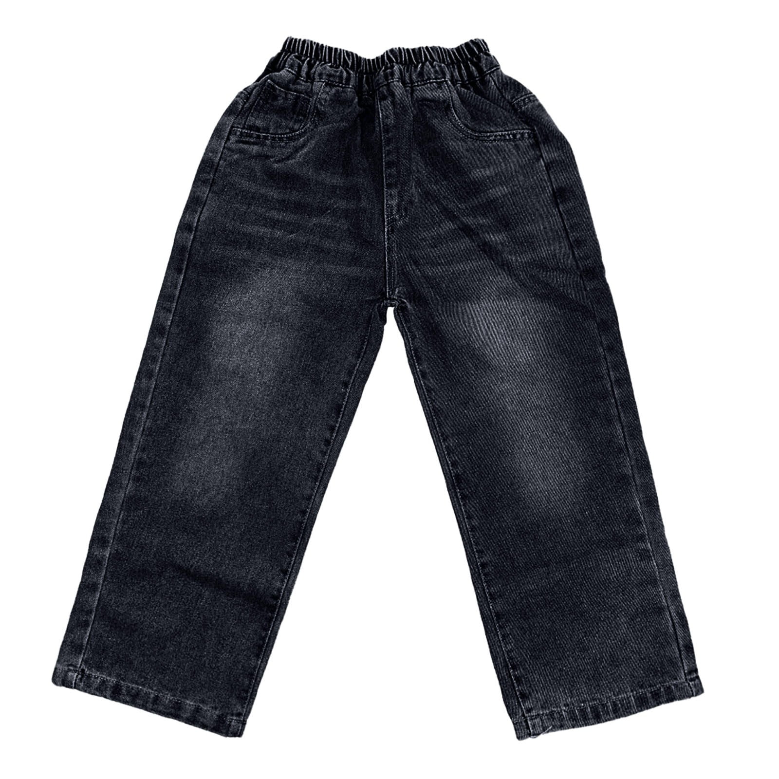 Baggy Jeans voor jongens van 4-15 jaar, rechte loose fit, joggingbroek