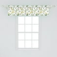 thumbnail image 2 of Botanical Window Valance Pack of 2, Nature Foliage Herbs Lavender Branches Calendulaest Plants Flowers, Rod Pocket Curtain Valances Kitchen Bedroom, 54" X 12", White and Multicolor, by Ambesonne, 2 of 4