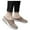 Khaki, variant on Mules Athletic Shoes for Women Breathable Mesh Slip On Driving Walking Work Sport Wedge Sandals