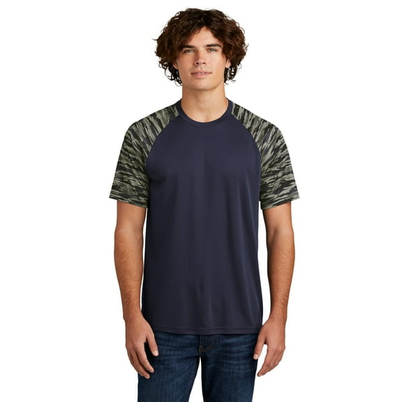 Sport-Tek Drift Camo Colorblock Tee ST376
