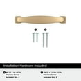 thumbnail image 4 of Amerock Franklin 3 inch Center-to-Center Champagne Bronze Cabinet Pull, 25 Pack, 4 of 4
