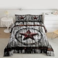 thumbnail image 2 of Homewish Retro Texas Stars Queen Comforter Set, Countryside Lake House Bedding Sets, Teens Adult Men Reversible Bedding Comforter Set, Lightweight Room Decor, 3 Pieces, 2 of 8