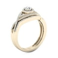 thumbnail image 2 of Imperial 1/2Ct TDW Diamond 10k Yellow Gold Halo Bypass Bridal Set (H-I, I2), 2 of 4