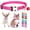 Hot Pink, variant on Puppy Collar with Bell, Reflective Nylon XS Cat Collars Soft Adjustable Buckle for XXS XSmall Small Puppy Female Tiny Pets Dogs Boy Girl Kitten Yorkie Chihuahua