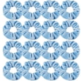 thumbnail image 1 of Semato Gomas para el cabello para mujeres y niñas, 16 unidades de elásticos para el cabello de terciopelo, diseño de dimensión humanizada azul para amigos y familiares, 1 of 5
