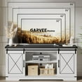thumbnail image 6 of 59" Farmhouse TV Stand for Televisions Up to 65" TVs, Entertainment Center with Sliding Barn Doors and Storage Cabinets, Modern TV Console Table, Media Furniture for Living Room, Bedroom, 6 of 8